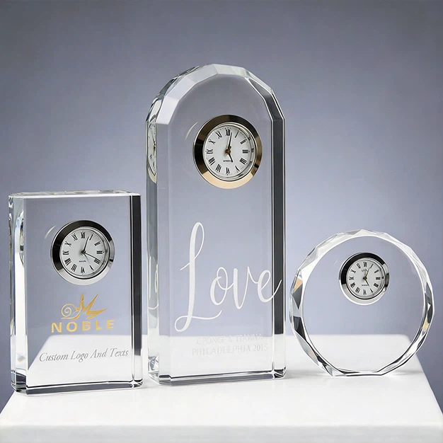 crystal table clock crystal table clock